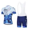 2022 ISRAELE ciclismo Jersey Bike Pantaloni Set 19D Ropa Uomo Estate Quick Dry Pro CICLISMO Camicie CORTO Maillot Culotte wear350y