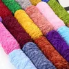 Yarn DIY Pleuche Chenille Yarn Gold Luster Velvet Knitting Sewing Material Woven for Scarf / Sweater / Doll 100g 180m L231130