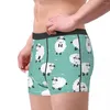 Cuecas ovelhas desenho animado homem cueca cueca shorts calcinha sexy respirável para homme plus size masculino impressão