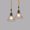 Pendant Lamps Moonlux E27 Retro Industrial Style Lamp Wrought Iron Bar Coffee Chandelier Indoor Decoration (excluding Light Bulbs)