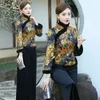 Ropa étnica 2023 Chino Otoño Invierno Arte Tradicional Blusa Mujeres Elegante Vintage Hanfu Top Graceful Cálido Abrigo Corto A797