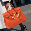Sacs fourre-tout H pour femmes, boutique en ligne, sac en cuir véritable à motifs Litchi 2024, nouveau cadeau tendance et haut de gamme avec vrai logo Z69R