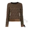 Designer Maglione Donna Autunno Girocollo a righe maglione lavorato a maglia moda Manica lunga High End Jacquard Cardigan maglia Cappotti Giacca maglioni da donna