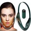 Dispositivos de cuidados faciais Elétrico V Face Shaping Massageador Levantando Pescoço Anti Rugas Red Blue Ray Double Chin Beauty Instrument com Controle Remoto 231129