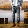 Heren Jeans Broek Gescheurd Mannelijke Cowboy Broek Bijgesneden Voor Mannen Met Gaten Gebroken Gescheurd Harem Harajuku 2023 Mode Stijlvol Trend Buggy