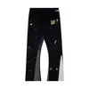 Galleriesy broek designerbroeken galeriesy dept joggingbroek met letterprint galerijen denim rechte joggingbroek gespikkelde broek met letterprint joggingbroek jogger xl