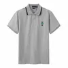 폴로 셔츠 남자 티셔츠 디자이너 폴로 럭셔리 브랜드 자수 폴로 순수한 면화 셔츠 패션 비즈니스 슬림 착용 곰 인쇄 디자인 s-2xl qiao