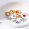 حلقات الفرقة الجديدة أزياء جديدة رائعة Zircon Zircon Stone Heart Butterfly Ring for Women Birthday Party Jewelry Gift R231130