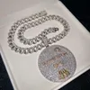 Gioielli Hip Hop Moda Moissanite Ciondolo Amicizia Saluti Fascino Ciondolo con scritta solida personalizzabile