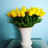 Dried Flowers 10PCS Tulip Artificial Flower Real Touch Bouquet PE Fake for Wedding Decoration Home Garden Decor 231130