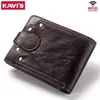 Kavis echte Kuhleder männliche Brieftasche Männer Geldbeutel kleiner RFID -Leder -Perse -Mini -Kartenhalter Aufbewahrung Walet Bag HaSp Coin Tasche2083