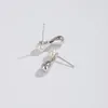 Stud Earrings 925 Pure Silver Drop Pearl 2023 Niche Design Sense Fashion Temperament High-End Women