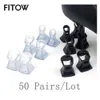 Shoe Parts Accessories 50 Pairs Horseshoe Heel Protectors Classical Stoppers Antislip Silicone Stiletto Covers For Bridal Wedding Party Favor 231129