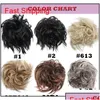 Chignons New Messy Scrunchie Chignon Hair Bun Straight Elastic Band Updo Hairpiece Synthetic Exte Qylerf Bdenet Drop Delivery Dhqvx