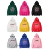 SP5DER Bluza Bluzy Nowe bluzy z kapturem mężczyźni kobiety Hip Hop Loose Pullover Spider Hoodie Woman World Wide 555555 Hoodie Tracksuit 850 529