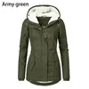 Damen-Trenchmäntel 2023 Winterkleidung Frauen verdickter warmer langer Mantel und Puffer-Jaket Outdoor-Wandern mit Kapuze winddichter Parka