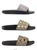 women causal indoor loafers and ggs''gg Crystal beach slippers Embellished outdoor pool slide sandals men