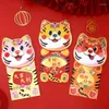 Emballage cadeau 3 pièces enveloppes rouges chinoises 2023 année du tigre paquets d'argent chanceux paquet de fête du printemps