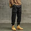 Männer Hosen Herbst Und Winter Armee Grün Vintage Overalls Trendy Marke Lose Plus Größe Bein Multi-Pocket Casual