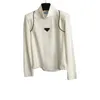 Designer Bottoming Shirt For Womens Turtleneck Base Shirt With Shoulder Pad T Shirt Casual Blouses Top