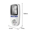 Energy Meters 220V AC EU Digital LCD Power Wattmeter Socket Wattage Kwh FR US UK AU BR Measuring Outlet Analyzer 230428