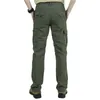 Men's Pants Men's Military Style Cargo Pants Men Summer Waterproof Breathable Male Trousers Joggers Army Pockets Casual Pants Plus Size 4XL 231129