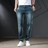 Jeans da uomo KSTUN taglio dritto per uomo Business Casual Pantaloni in denim maschile Pantaloni a figura intera Classic Hombre Marchio di alta qualità 231130