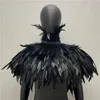 Women's Cape Dress Cape Halloween Wedding Party Shawl Scarf Women Neck Scarves Woman Gothic Style Snood Children Turkey Shawls Feather Y2k 231129