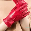 Gants sans doigts en cuir écran tactile doux chaud hiver femmes textos actifs pour smartphone