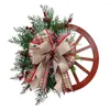 Flores decorativas Fazenda Wagon Wheel Wrinal