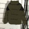 Litery Jacquard Down Coats luksusowe kurtki z kapturem osobowość zamek błyskawiczny kardigan odzież wierzchnia zimowa ciepła plus kurtka odzież wierzchnia