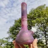 Pipa de agua de silicona para cachimba de 7 PULGADAS, cielo estrellado, Bong para fumar que brilla en la oscuridad, pelele + cuenco de 14mm