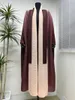 女性のトレンチコートmiyakeプリーツコートファッションマントの女性ドバイアラブコートスタイル大規模長いローブ2023
