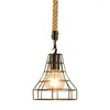 Pendant Lamps Moonlux E27 Retro Industrial Style Lamp Wrought Iron Bar Coffee Chandelier Indoor Decoration (excluding Light Bulbs)