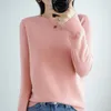 Women Sweters 100% czysty wełniany kaszmirowy sweter kobieta Kobieta Oneck Pullover swobodne dzianiny