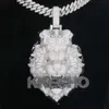 Personalizado iced out rapper dj retrato pingente 925 prata vvs moissanite diamante 3d masculino pingente hip hop jóias