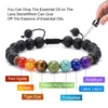 Filo di perline di pietra multiuso mescolate con perline onxy opache colorate, sette chakra, ciondoli energetici per yoga, bracciale da donna e da uomo