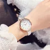 Wristwatches NO.2 KEZZI Crystal Quartz Watches Fashion Fine Inlaid Rhinestone Dial Leather Strap Ladies Dess Watch Relogio