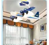 천장 조명 현대적인 장식용 만화 램프 L73cm W80cm H80cm LED 110V 220V AC 비행기 데 어린이 침실 램프