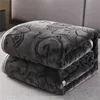 Cobertores sólido macio quente veludo cobertor outono inverno quente sofá cama lance cobertor decoração de casa flor cama colcha cobertor 231120