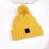 Chapeau d'hiver Bonnet de luxe de luxe pour hommes, casquette classique, lettre, couleur unie, bonnet en laine pour femmes et hommes, bonnets simples