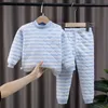 Pyjamas Kinder Pyjamas Winter Kinder Kleidung Sets Warme Fleece Pyjamas Für Jungen Verdicken Mädchen Nachtwäsche Baby Thermo-unterwäsche Anzüge 231129