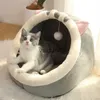 Cat Beds Furniture Deep Sleep Bed Cartoon Pet Foldable Removable Washable Sleeping for Small Dog Mat Bag Cave Catsvaiduryd2