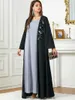 Ropa étnica Eid Muslim Abaya para mujeres Vestido Jalabiya Marruecos Caftan Cadiagn Robe Vestidos de fiesta Dubai Abayas Kaftan Vestidos Árabe Largo