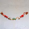 Feestdecoratie Creatieve bouwvoertuig Auto Banner Graafmachine Betonmixer Truck Garland Kids Boy Verjaardag Babyshower