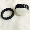 Chain Wholesale 1pcs 100% Natural Russia Shungite Bracelet Healing Gem stone Jewelry Bracelet Rich in Fullerenes 231130