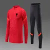 Albanien Men's Football Tracksuits Outdoor Running Training Suit Autumn and Winter Kids Soccer Home Kits Anpassade logo213k