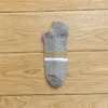 Herrstrumpor män bomull tweed garn ankel mode randig besättning sock pojkar sommar vinter sport multi färger båt