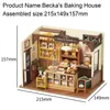 Architecture DIY House Robotime Rolife Becka s Baking DIY Miniature for Kids Children 3D Wooden Assembly Toys Easy Connection Home Decorate 231129