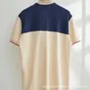 Designer nouveau t-shirt femme Chemise Version correcte des vêtements à manches Double col brodé Polo Li Jiaqi Même style Guqi